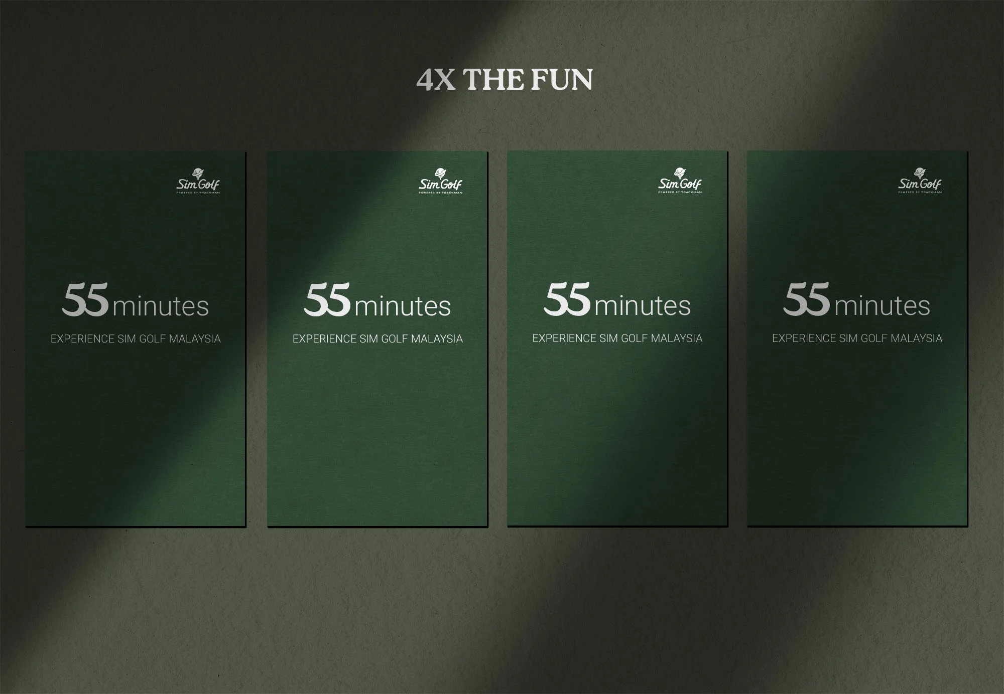 4 x 55 Minutes Sim Golf Gift Card - Image 2